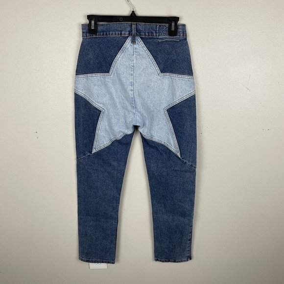 REVICE Stargazer Venus Star Denim High Waisted Skinny Jeans Womens Size 27 Blue - Picture 1 of 7